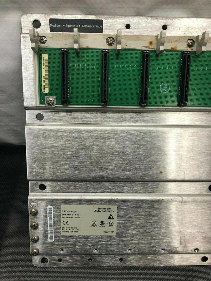 Used Schneider Automation 140 XBP 010 00 TSX Quantum Backplane 10 Slot