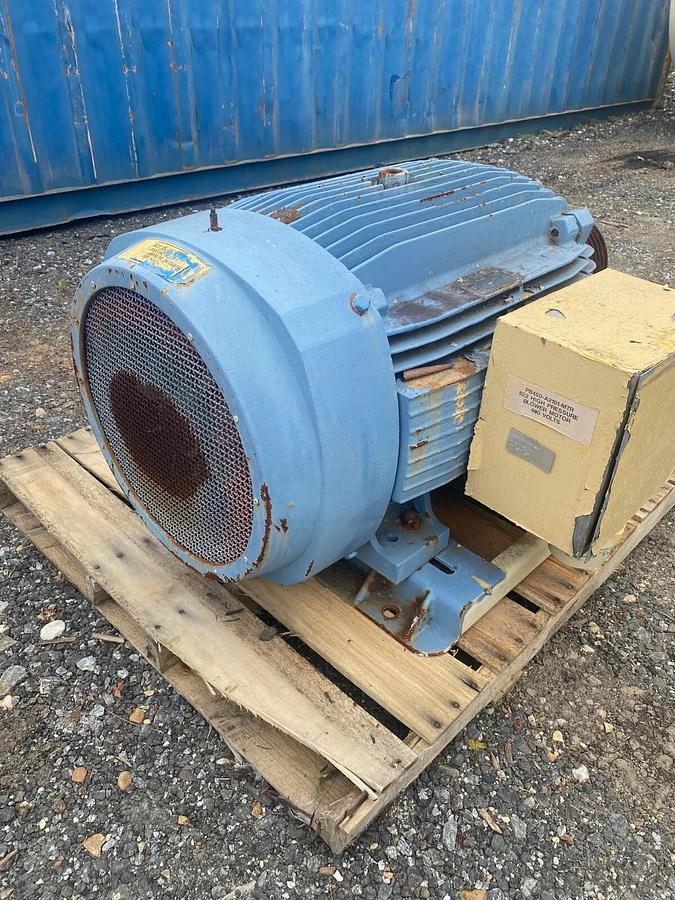 Used Weg IPE125-444T Motor, 125 HP, 1780 RPM, 460 Volt, 3 Phase