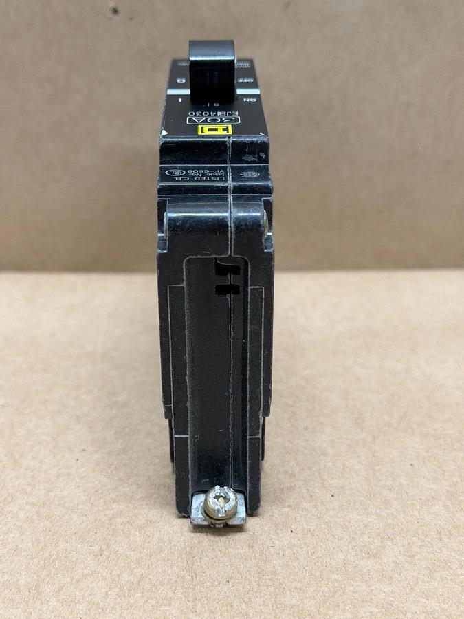 Used Square D EJB14030 30A, 1 Pole Circuit Breaker