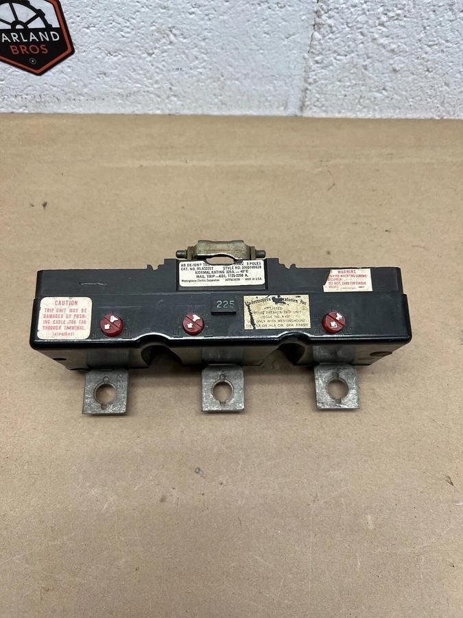 Used Westinghouse HLA3225T AB DE-ION 3 Pole Circuit Breaker Trip Unit