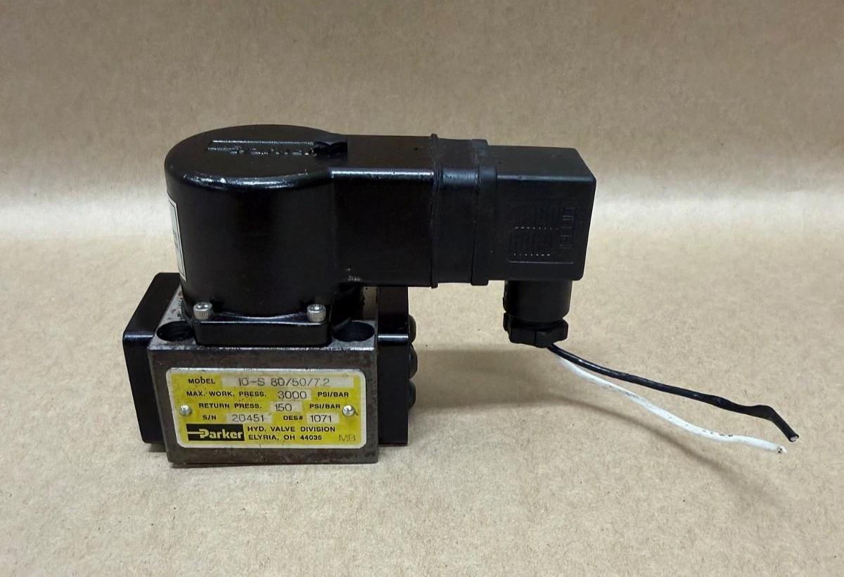 Used Parker 10-S 80/50/7.2 3000psi Fluid Connectors