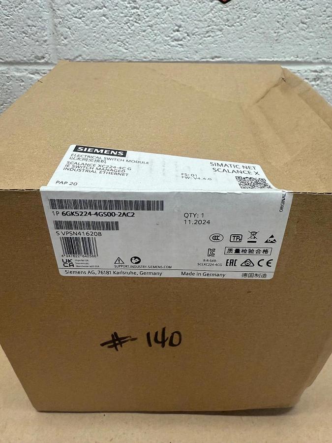 Used Siemens 6GK5224-4GS00-2AC2 Electrical Switch Module *FACTORY SEALED*