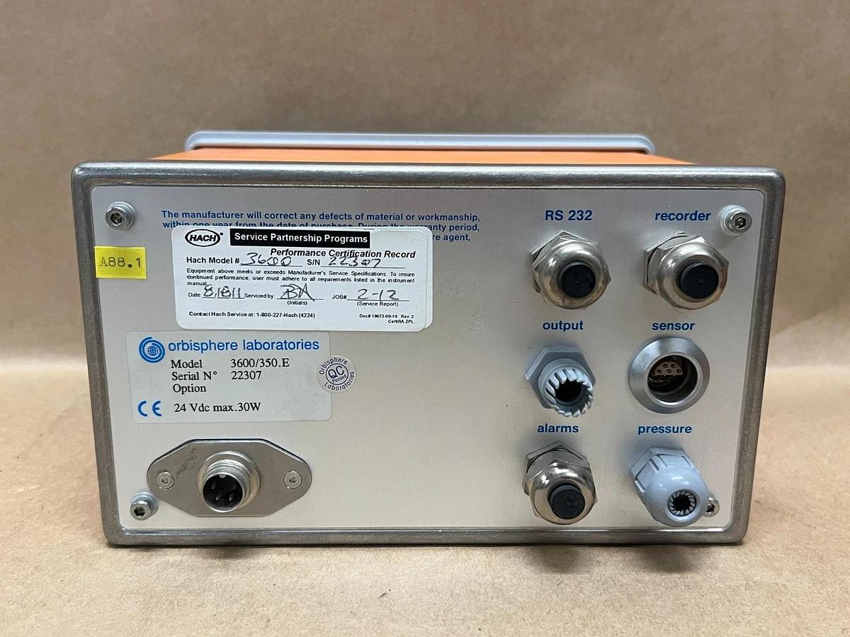 Used Orbisphere Laboratories 3600/350.E Analyzer with Key