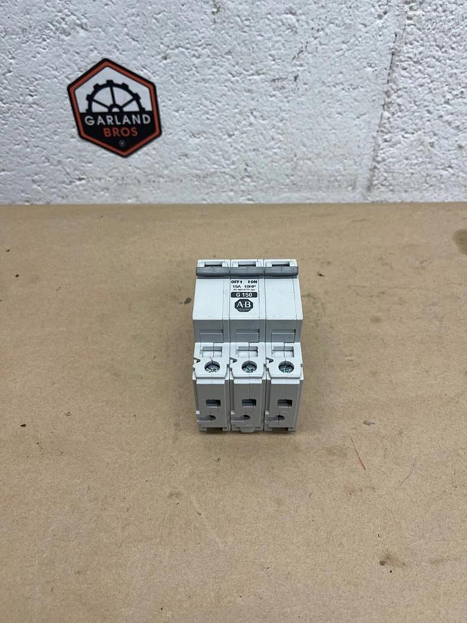 Used Allen-Bradley 1492-CB3 G 150 Manual Motor Controller, Series C, 15 A, 10 HP