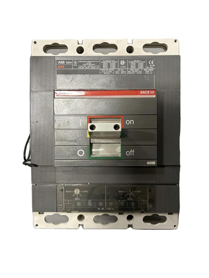 Used ABB S5N/L-4552 3 Pole Circuit Breaker