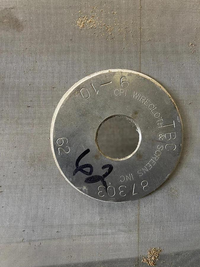 Used Stainless Steel 24” Mesh for Vibratory Screener, 62 microns