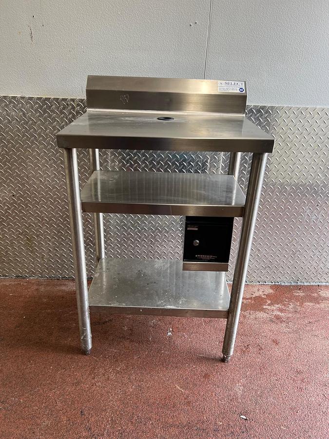 Used Select Stainless Table with Safe