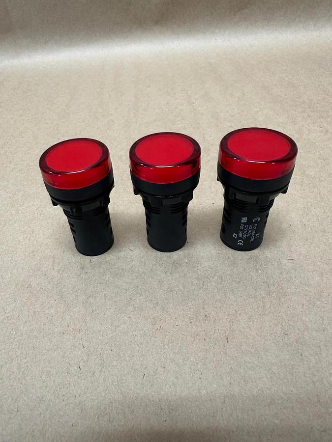 Automation Direct ECX2051-127L Red Indicating Light - Lot of 3 *NEW*