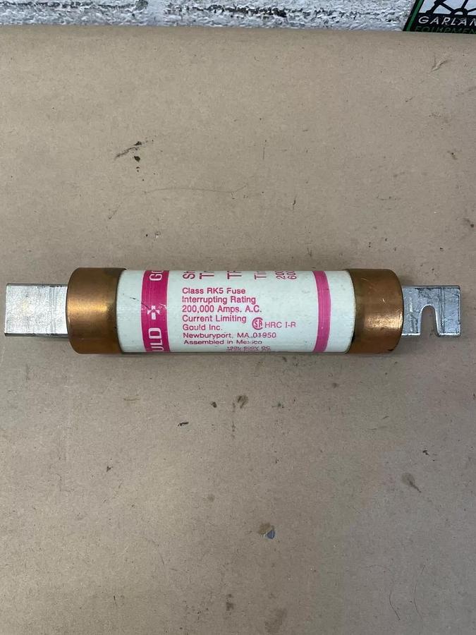 Used Gould TRS200R, 200 Amp Fuse, Shawmut Tri-onic - Lot of 3
