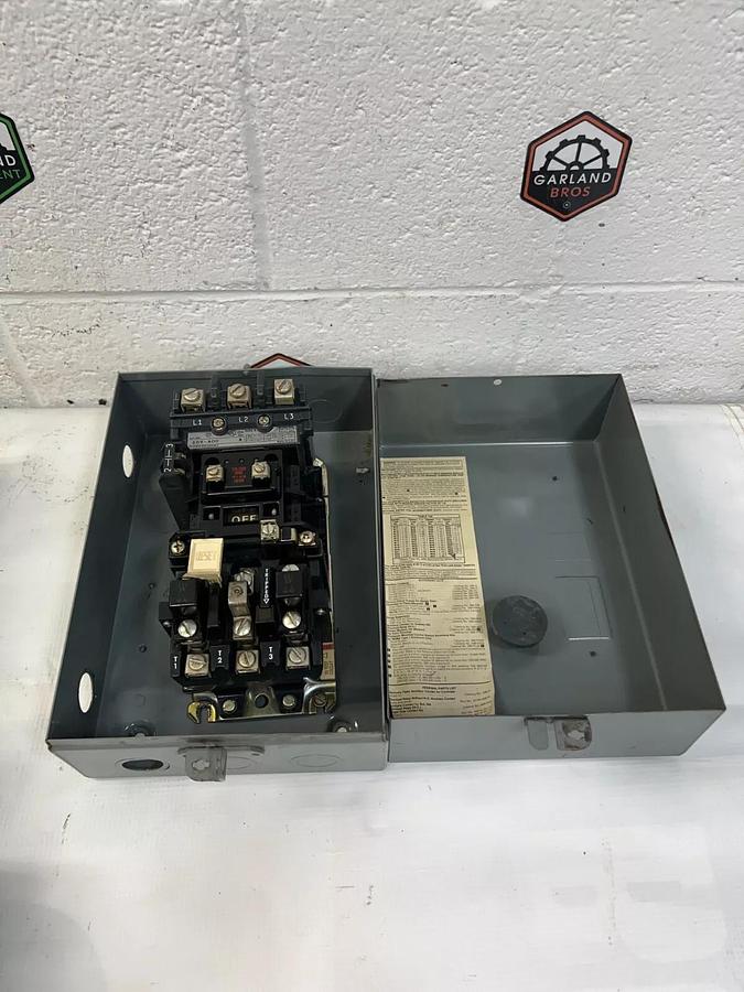 Used Allen Bradley 509-AAB Bulletin 509 Magnetic Motor Controller Size 0 NEMA type 1
