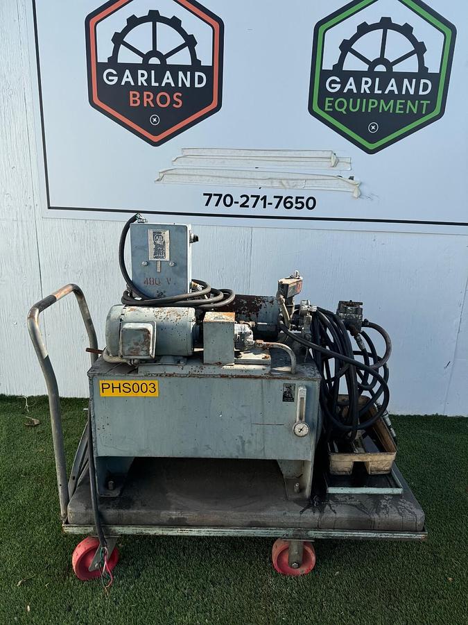 Used Gloucester Engineering 29 Gal Hydraulic Power Unit 30”x18”x12”, 2Hp Motor