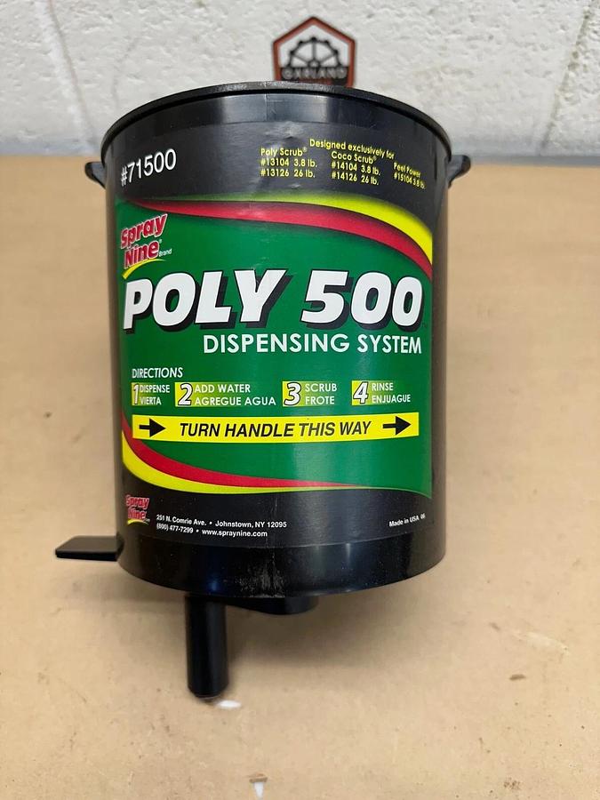 New - open box Spray Nine Permatex 71500 Poly 500 Dispenser