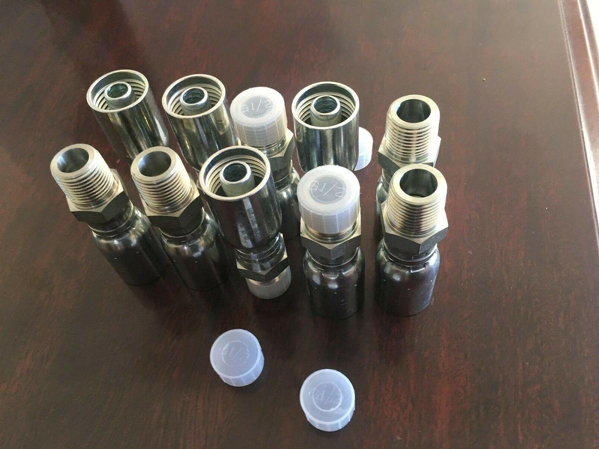 Used Swagelok S-600-4 Tube Filling Union Cross, 3/8” Tube OD (LOT of 6)