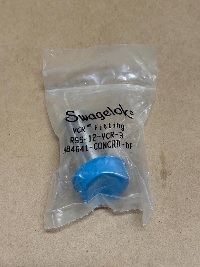 Used Swagelok RSS-12-VCR-3 VCR Fitting *FACTORY SEALED*