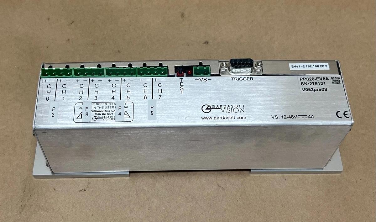 Used Gardasoft Vision PP820-EV8A 8 Channel, LED Controller