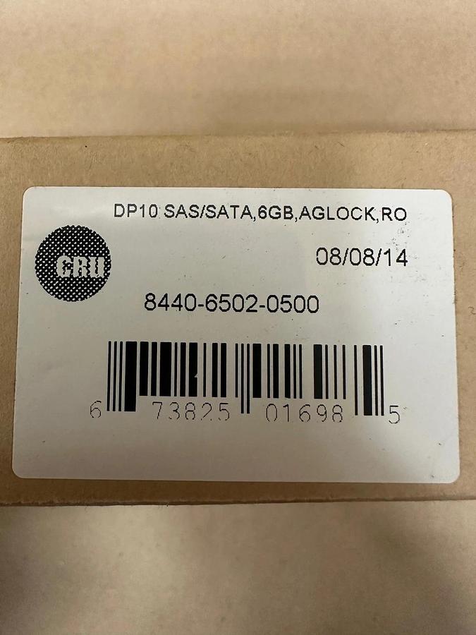 Used CRU 8440-6502-0500 DP10 SAS/SATA, DataPort 10, 6GB *NEW*