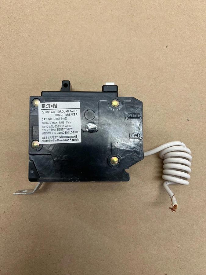 Used Eaton QBGFT1020 120V ~ 60Hz, 20A Circuit Breaker