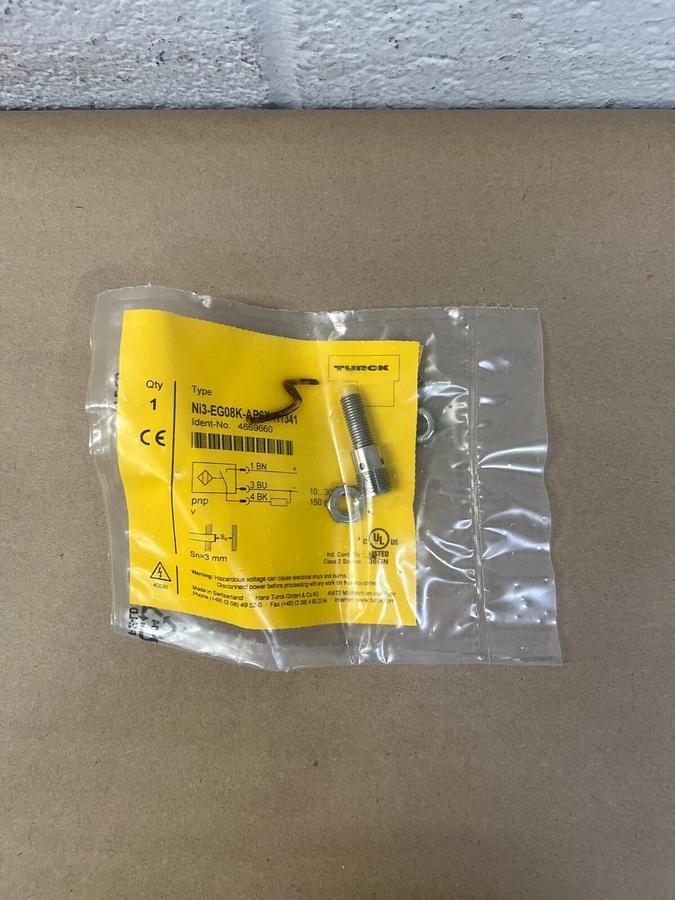 Used Turck Ni3-EG08K-AP6X-H1341 Inductive Sensor