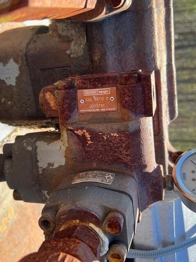 Used Hydraulic Power Unit 200 Gal Tank, Denison Pump S26 34713 0, 30Hp Motor