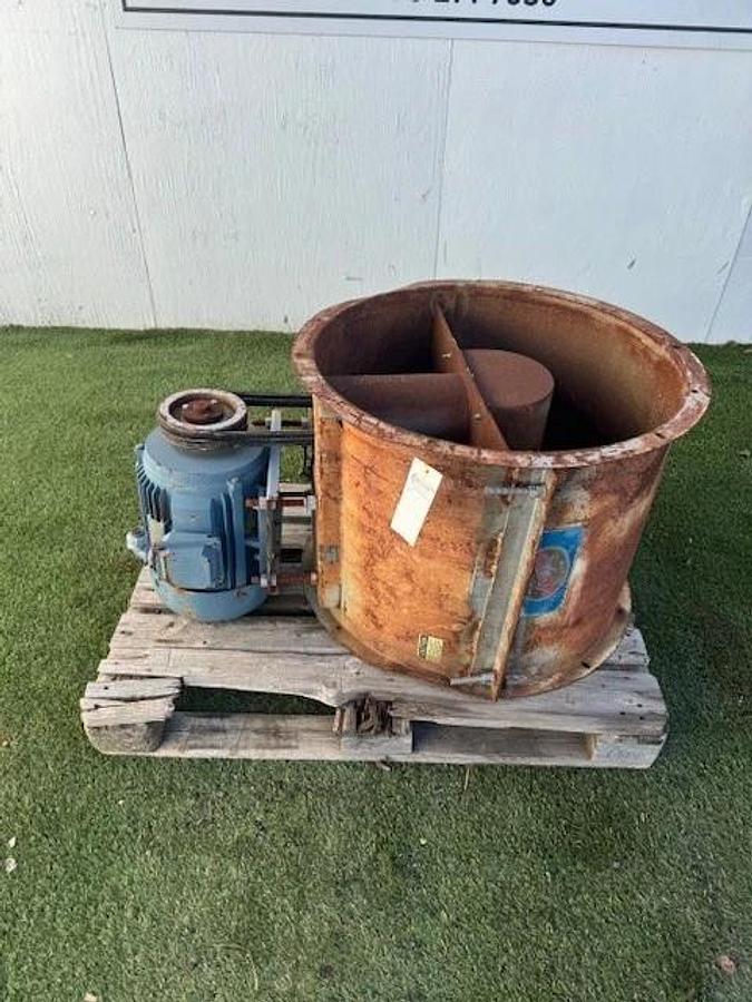 Used Hartzell Fan 29" Inlet, Belt Driven Axial Fan, 32-1/4” Outlet, 10Hp 1770RPM 575V