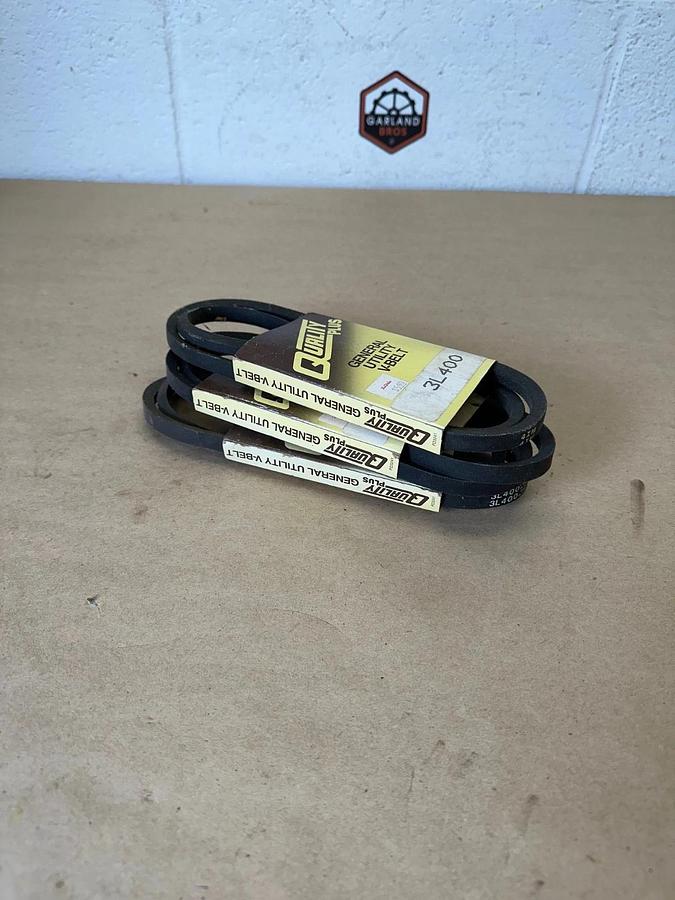 Used Quality Plus 3L400 General Utility V-Belt Lot of 3 *NEW*