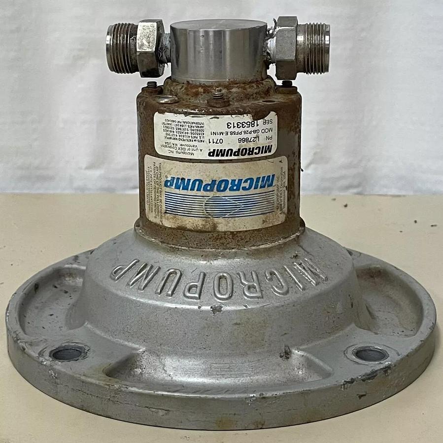 Used Micropump GB-P25.PF5S.E-M1N1 Magnetic Drive Gear Pump, Gear Head Only