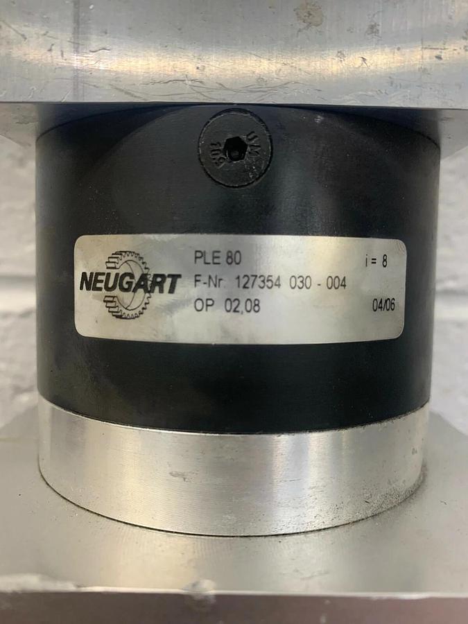 Used Neugart PLE80 Servo Motor / Planetary Gearbox 8:1 Ratio w/ Mayr EAS-COM 3 in
