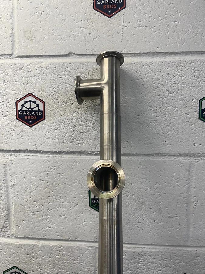 Used M Braun 304 Stainless Steel Sanitary Pipe w/ KF40 Flange 8003752