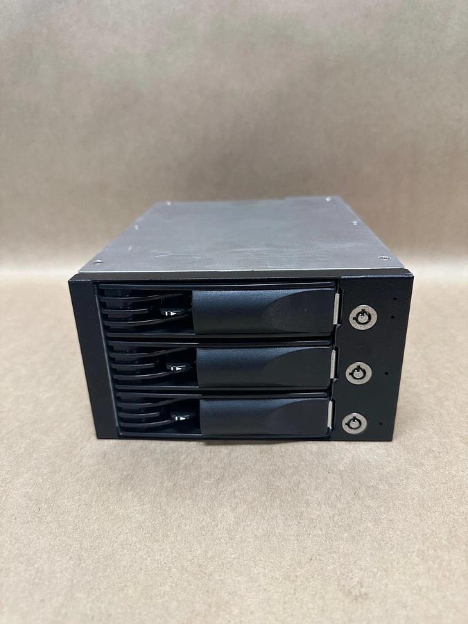 Used 3 Bay Hard Drive Tower Enclosure w/ Trays