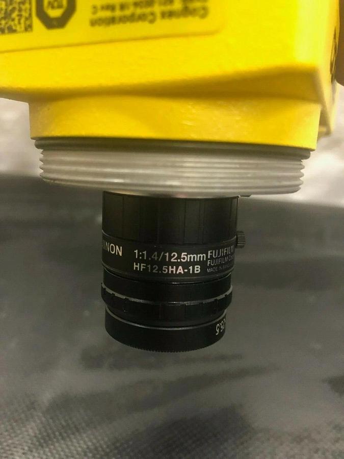 Used Cognex IS5100-11 Insight Vision Camera w/ Funjinon HF12.5HA-1B Lens & Lens Cover