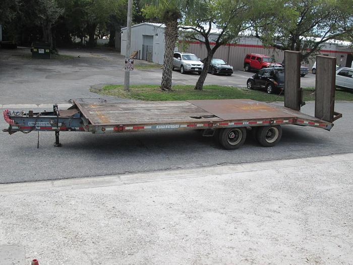 Used 1997 Evaco Trailer- 20 ton equipment trailer