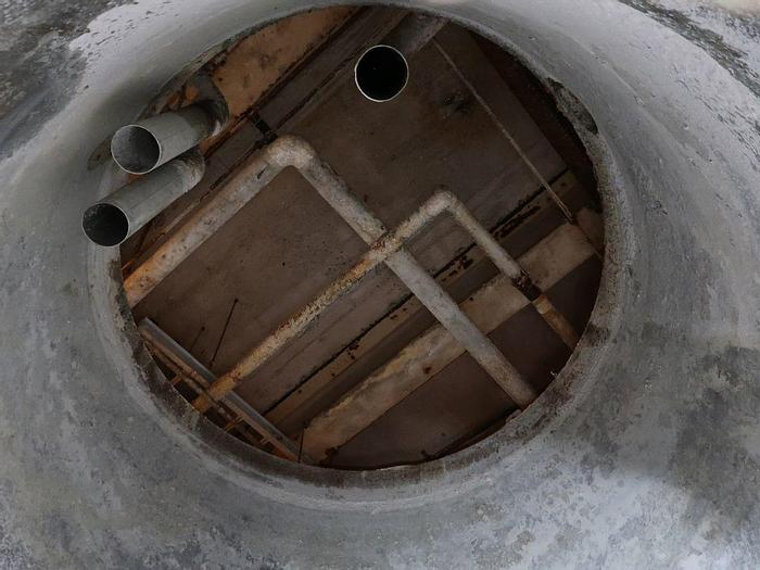 Used APACHE 8'DIA.  X 14'HIGH TANK T- 316L S/S  5.264 GALLONS PROCHEM AGITATOR