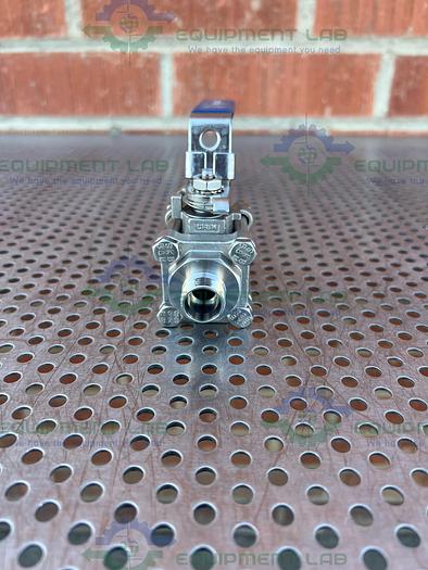 Used Hylok  S02BH-8T Ball Valve w/ 3/4" Threaded Fitting