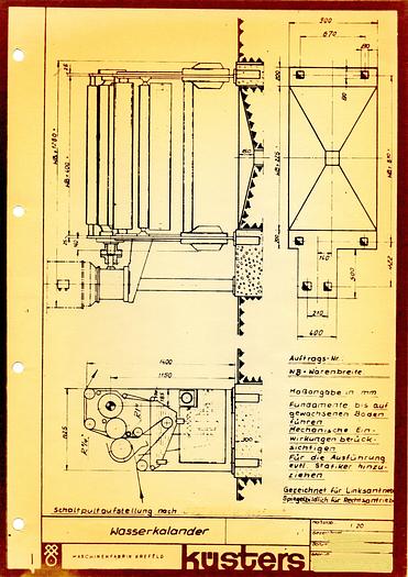 Usato FOULARD DI SPREMITURA 1983 KUSTERS  AQUATROL 2000/1800 mm