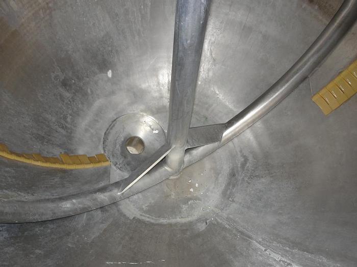 Used 400 GALLON GROEN VACUUM KETTLE - 316L S/S - 100 PSI JACKET