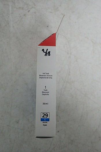 Used Canon PGI-29C Cyan Lucia Ink Cartridge for PIXMA PRO-1 Printer 13803130072