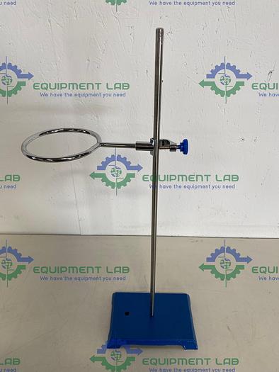 Used Lab Support Stand 5" x 8" Base & 23" Rod w/ Flask Clamp Holder