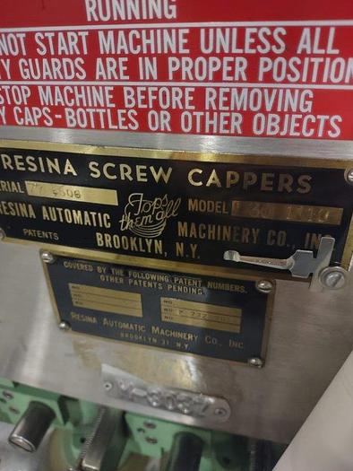 Used Used Stainless Steel Resina U-30 Inline Quill Capper