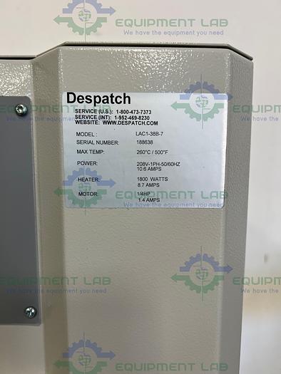 Used Despatch  LAC1-38B-7 Burn-In Oven 260°C / 500°F on Stand  18" x 18" x 18"