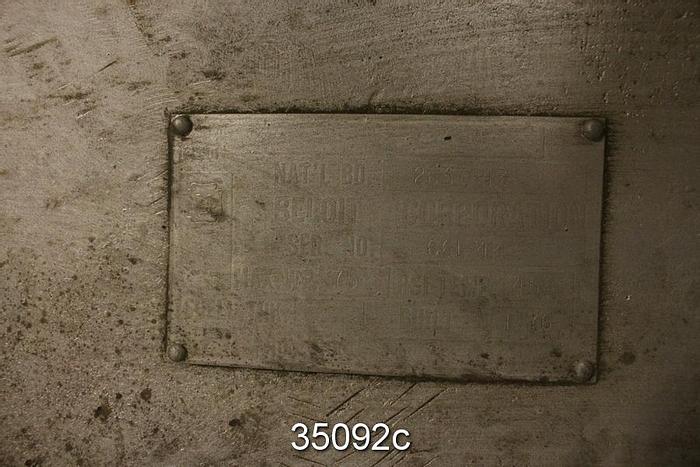 Unused Beloit 60" Diameter Dryer Can Head, 75 PSI, 450F #35092