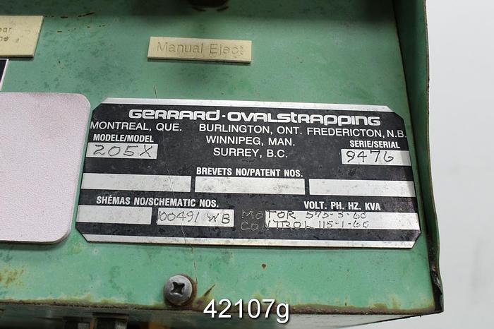 Used Gerrard Ovalstrapping 205X Scrap Wire Coiler #42107
