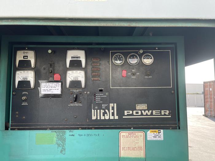 Used Oman Diesel Back-Up Generator 400.0 DFV-4XR