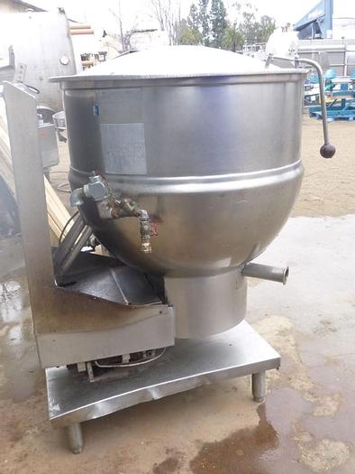 Used Kettle, 60 Gallon, S/st, Jkt, Groen/Dover, 50 PSI, Tilt #S743649