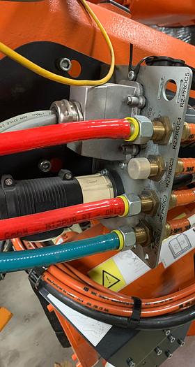 Used ARO 3G SERIES MODEL V146012000U SERVO SPOT WELD GUN 222MM OPENING 1300 LBS MAX. FORCE