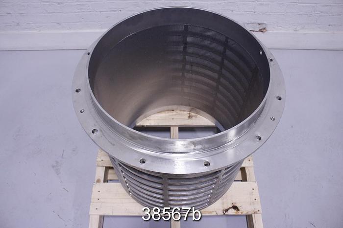 Used Bird 400 Pressure Screen Basket, .012 Slots #38567