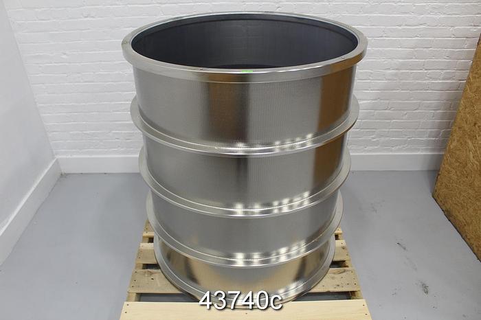 Unused GL&V UV500 Stainless Steel Pressure Screen Basket, 1.2mm Holes #43740