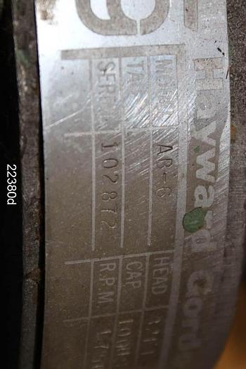 Used Hayward Gordon AB-6 Pump, 100 Gpm @ 32 Ft. Head, 1780 Rpm #22380