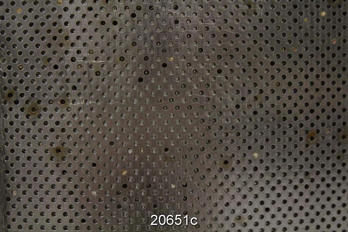 Used Black Clawson 24P Pressure Screen Basket, .062" Holes, Conical Drilled #20651