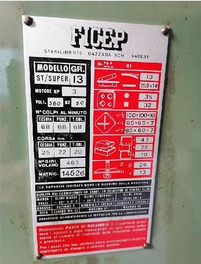 Usato TRONCATRICE UNIVERSALE FICEP SUPER 13