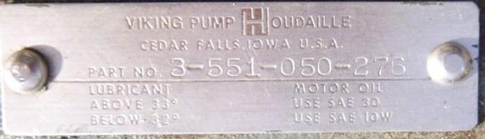 Used Pump, Gear, 3 HP, C/st, 1.5", Viking, Mdl HL125R #S743367